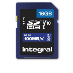 Integral SDHC 16GB Class 10 Up to 100MB/s