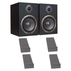 The Studiospares Seiwin 8A Active Monitors + Monitor Pads