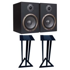 The Studiospares Seiwin 8A Active Monitors + Monitor Stands