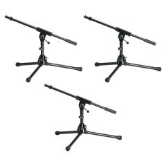 K&M 25910 Short Mic Boom Stands (3-Pack)