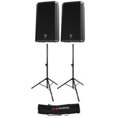 Electro-Voice ZLX-12P 12'' Powered Pair + Stands + Bag