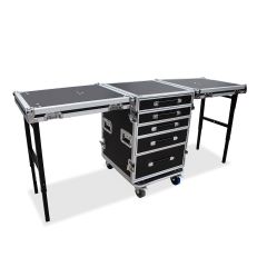 5-Drawer-Dual-Table-Flight-Case-Left-Angle