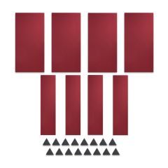 StudioATK-24 Acoustic Treatment Kit Burgundy, all panels and wall clips
