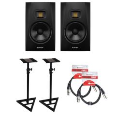 Adam T7V Bundle Monitor Stands & Leads