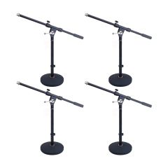 The Short Round Base Mic Stand (4 Pack) by Trojan Pro