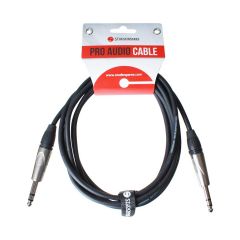 The Balanced / Stereo Jack Lead 2.5m by Studiospares in its packaging