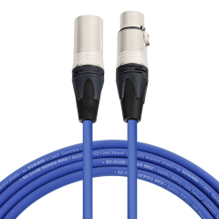 Pro Neutrik XLR Cable 1m Blue